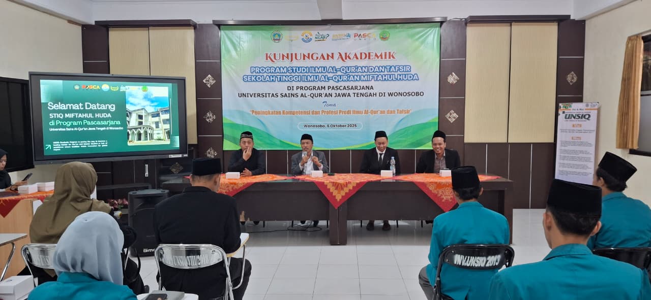 Pascasarjana UNSIQ Terima Kunjungan STIQ Miftahul Huda Rawalo dalam Optimalisasi Kerja Sama