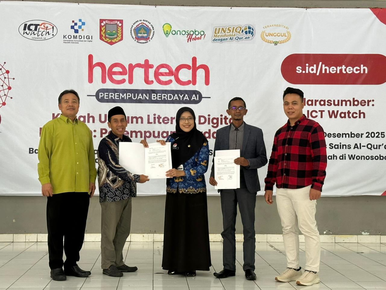 DISKOMINFO Wonosobo Gandeng UNSIQ Gelar Program HERTECH, Perkuat Literasi AI Mahasiswa
