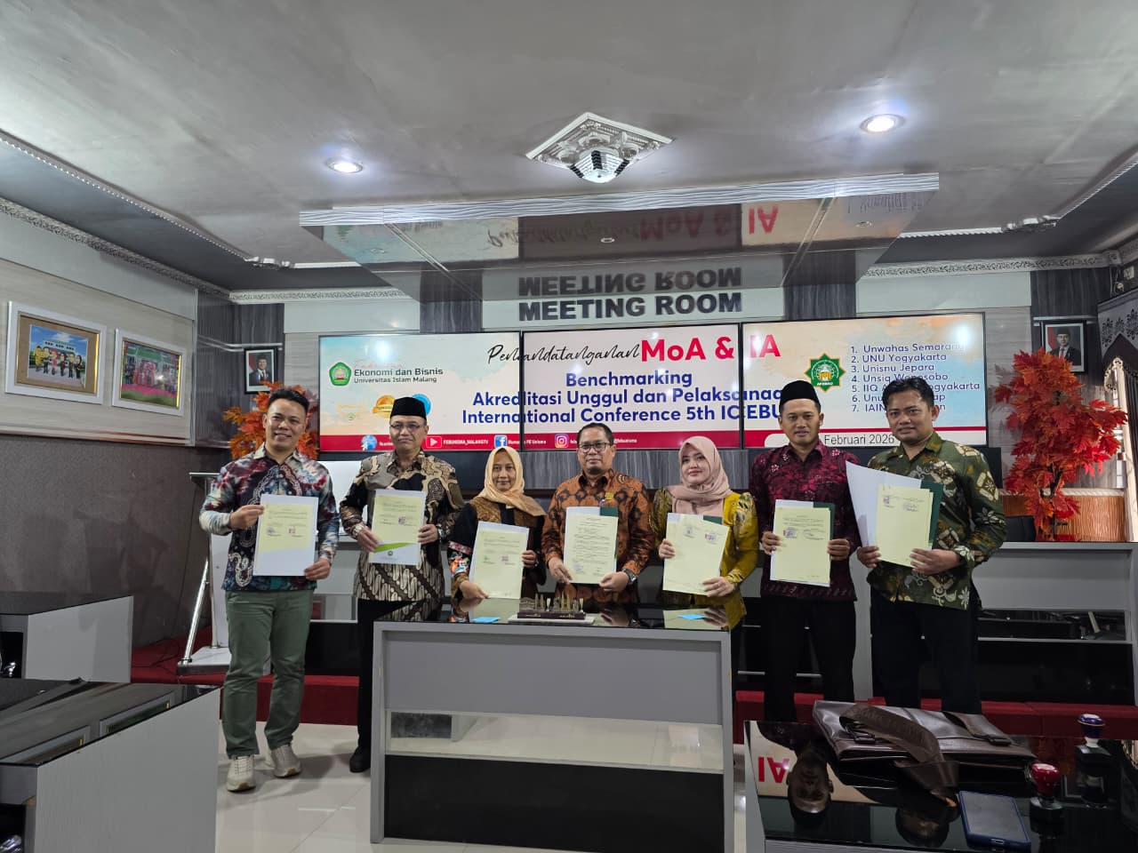 UNSIQ dan Universitas Islam Malang Teken MoA dan Implementation Agreement di Malang
